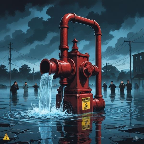 awaria pompy pożarowej