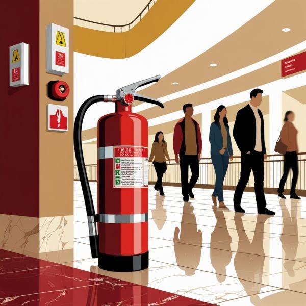 zabezpieczenia pożarowe w galeriach handlowych