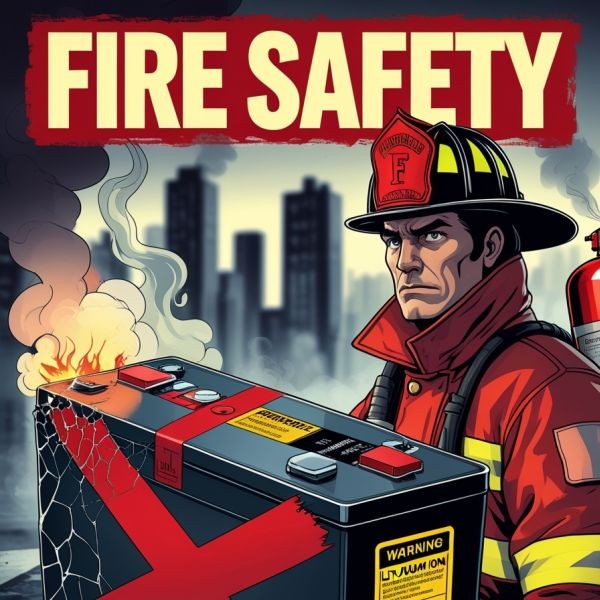 bezpieczeństwo pożarowe akumulatorów