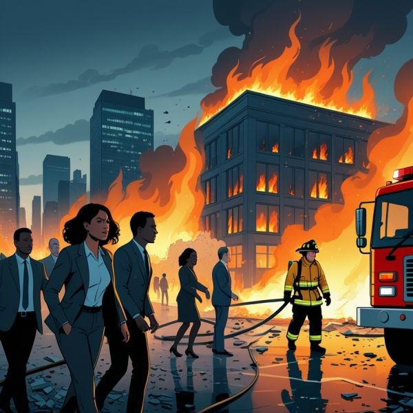 pożary w przedsiębiorstwach