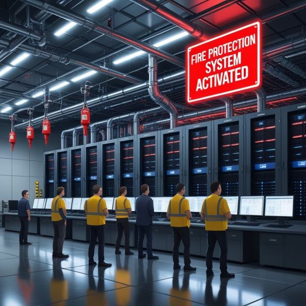 ochrona pożarowa centrów danych