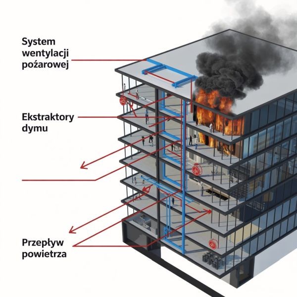 rola wentylacji pożarowej w biurowcu