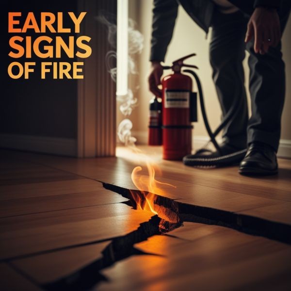 pierwsze oznaki pożaru