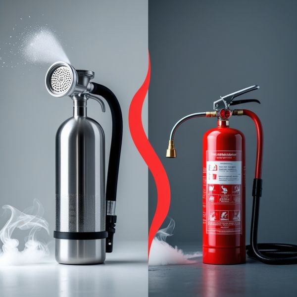 mgła wodna a gaśnice