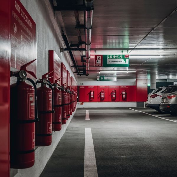 bezpieczeństwo pożarowe parkingów podziemnych