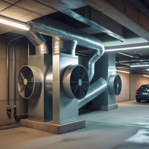 wentylacja pożarowa na parkingach podziemnych