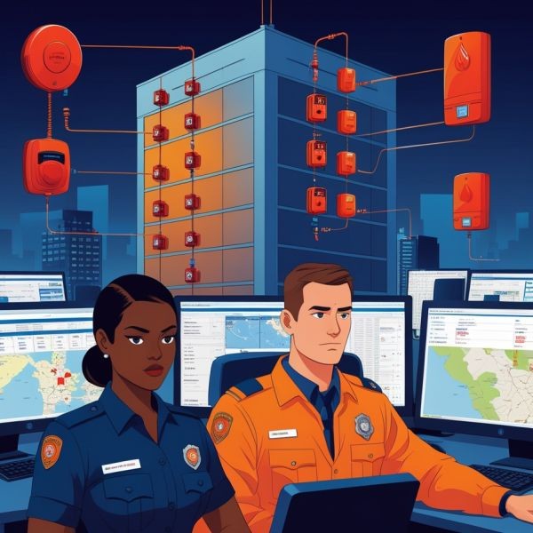 monitoring alarmów pożarowych