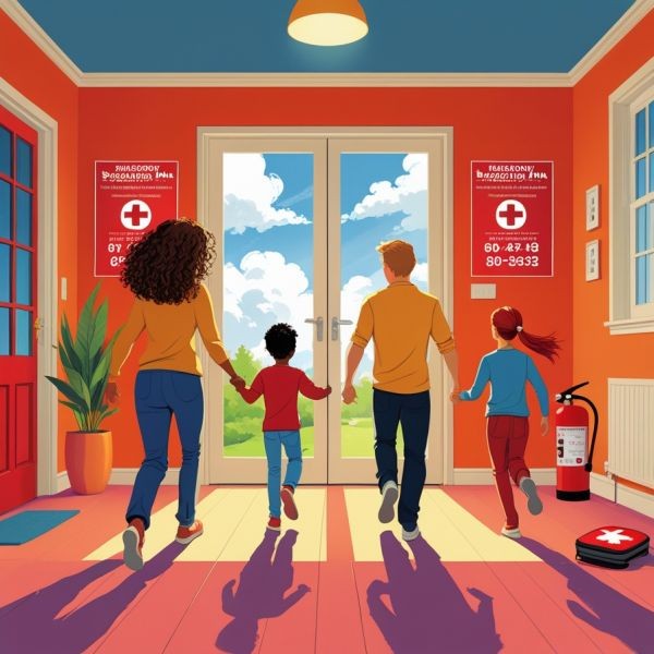 ewakuacja pożarowa domu