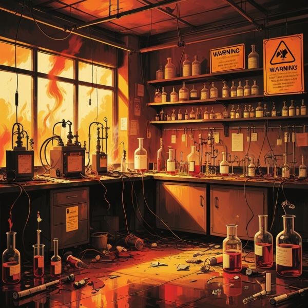 bezpieczeństwo pożarowe w laboratoriach