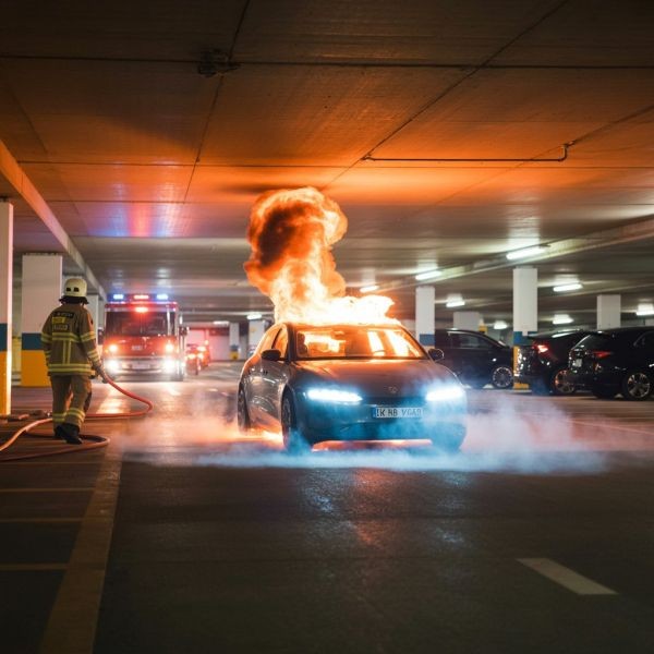 pożary samochodów elektrycznych